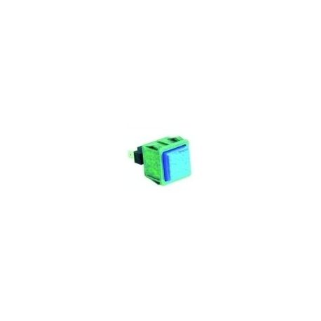 Pulsador Azul 28x28mm C40/LP1