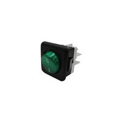 Interruptor Verde 25x25mm 230V Bipolar JEMI