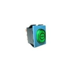 Interruptor Verde 30x22mm 230V Bipolar