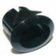 Soporte INTERRUPTOR/PULSADOR Ovalado Negro