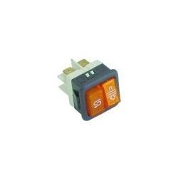 Pulsador Ambar 25x25mm 230V Con Piloto
