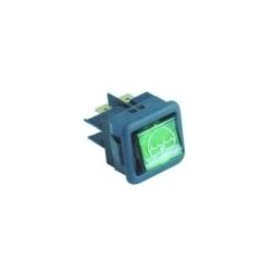 Pulsador Verde 25x25mm 24V Desagüe Lf