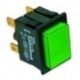 Pulsador Verde 30x22mm 230V 42/51/54