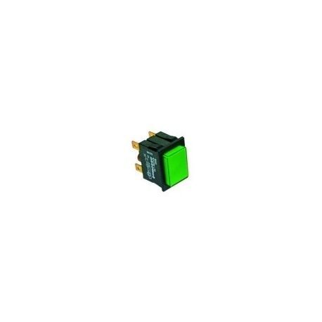 Pulsador Verde 30x22mm 230V 42/51/54