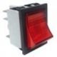 Interruptor Rojo 30x22mm 230V 3 Posiciones