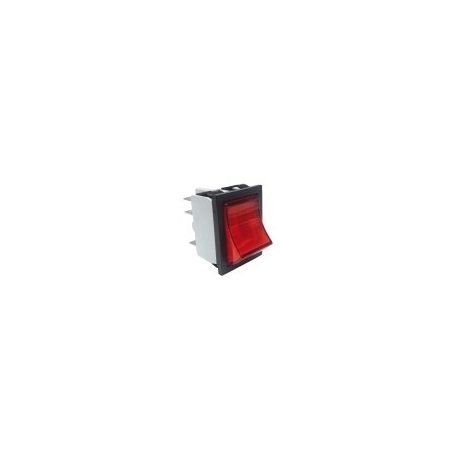 Interruptor Rojo 30x22mm 230V 3 Posiciones