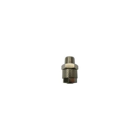 Racor Tubular Recto Tubo Ø6mm Ø8mm 1/8" Ni