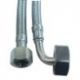 Manguera Flexible Inox 1.5m Acodada 3/8x3/4