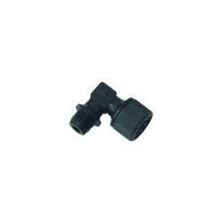 Racor Conexion Plastico Codo M10x1 Tubo Ø6x8