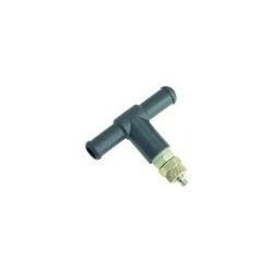 Racor T Ø10-4-6mm Con Valvula Antirretorno