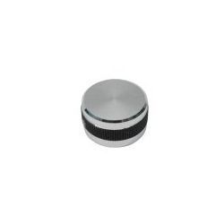 Mando Potenciómetro Plata Ø23mm Eje Ø6mm