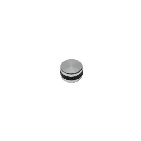Mando Potenciómetro Plata Ø23mm Eje Ø6mm