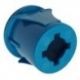 Cuerpo Pulsador Azul Ø21mm 25x25mm