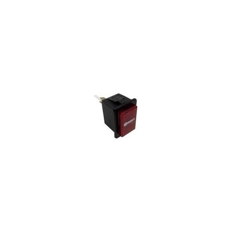 Piloto 230V 34x23mm Temperatura Rojo