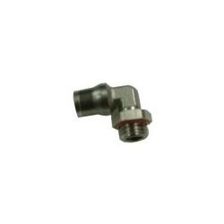 Racor Codo Macho Rosca 1/4" Ø8mm