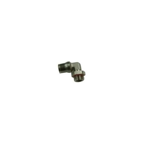 Racor Codo Macho Rosca 1/4" Ø8mm