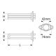 Resistencia Calderin 2400W 230V L265mm