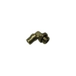 Racor Codo Macho Rosca 1/4" Ø6mm