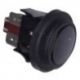 Pulsador Unipolar Negro 230V Ø24mm