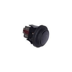 Pulsador Unipolar Negro 230V Ø24mm