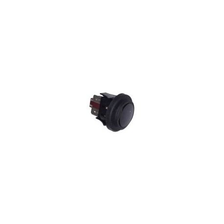 Pulsador Unipolar Negro 230V Ø24mm
