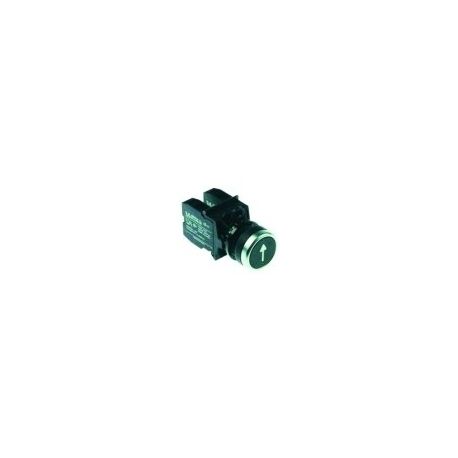 Pulsador Negro Flecha 22mm