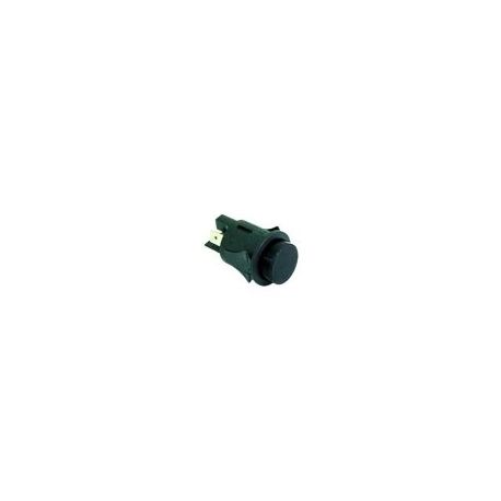 Pulsador Negro 16A 230V Ø25mm FRY-TOP