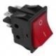 Pulsador Rojo 30x22mm 230V Bipolar