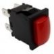 Interruptor Rojo 13x19mm 230V Bipolar