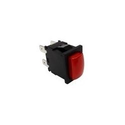 Interruptor Rojo 13x19mm 230V Bipolar