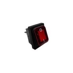 Interruptor Rojo 30x22mm 230V Con Protector