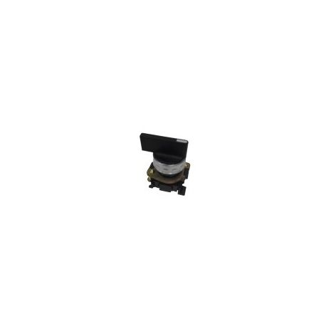 Conmutador Ø22mm 3 Posiciones Negro