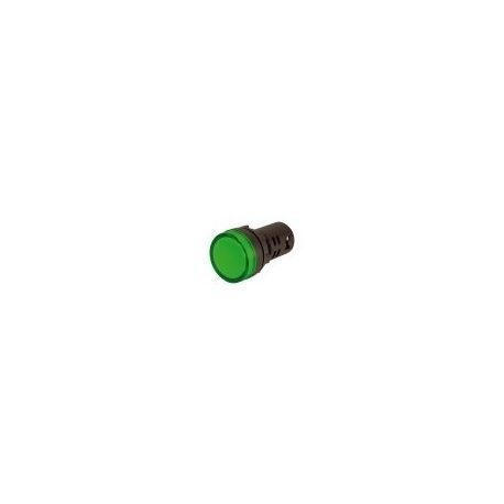 Piloto Led Ø20mm 12V AC/DC Verde