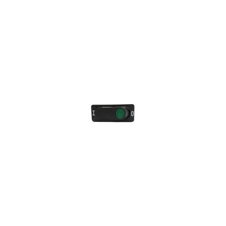 Interruptor Verde 12x36mm 230V 0-1 Jolly