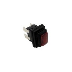 Interruptor Rojo 230V 13x20mm Alarma